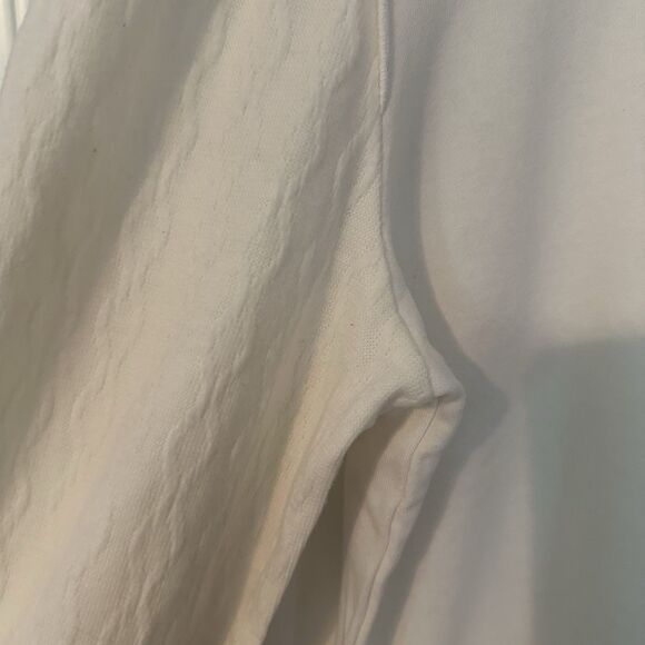 NEW Nautica Jeans Ivory Sweatshirt Women’s Size Large Cottage Core Msrp $69 - Picture 2 of 7